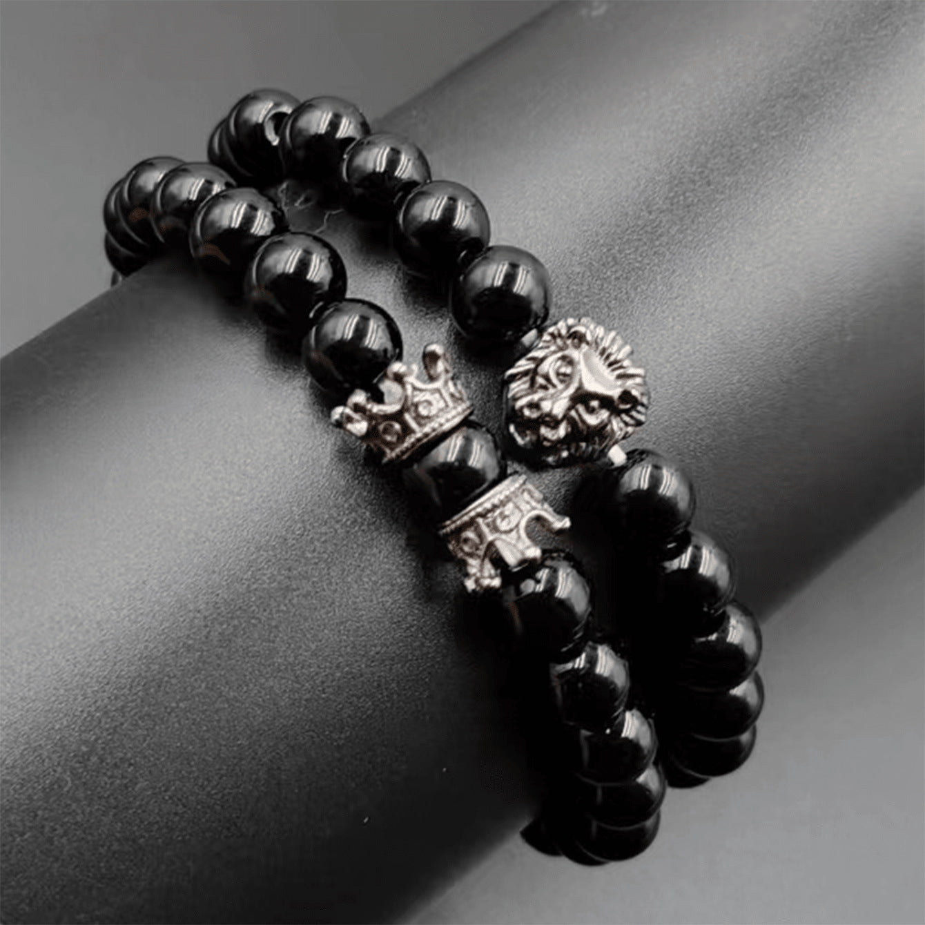 Men's Fashion Luxury Charm Hand Zircon Head Bracelets