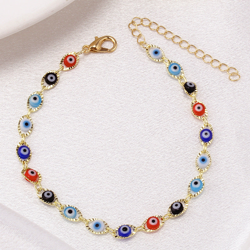 Design Simple Assorted Color Devil's Eye Bracelets