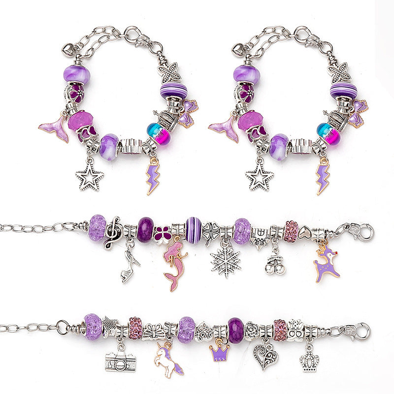 Children's Crystal Beads Alloy String Material Package Ornament Accessories Bracelets