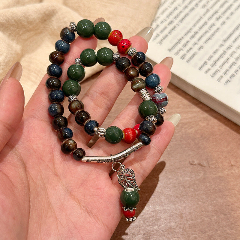 Niche Retro Chinese Beaded Handmade Stall Bracelets