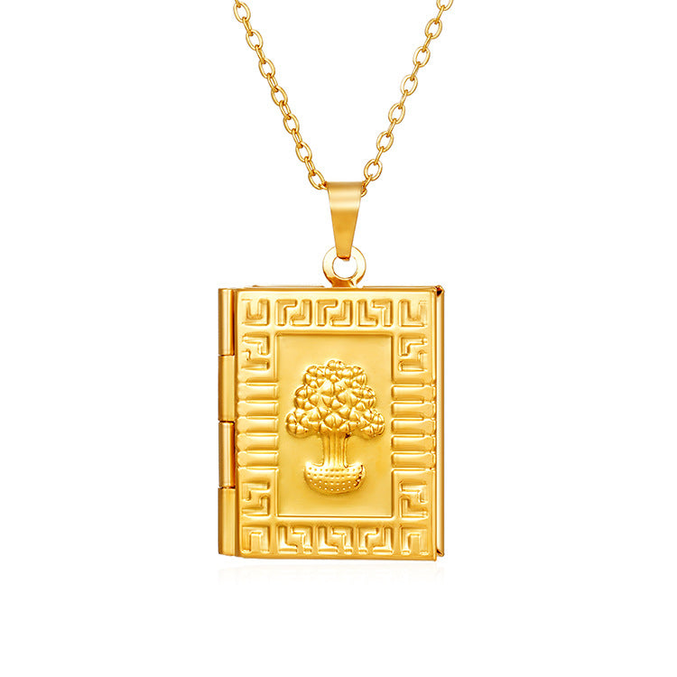 Mirror Multi Stainless Steel Box Can Necklaces