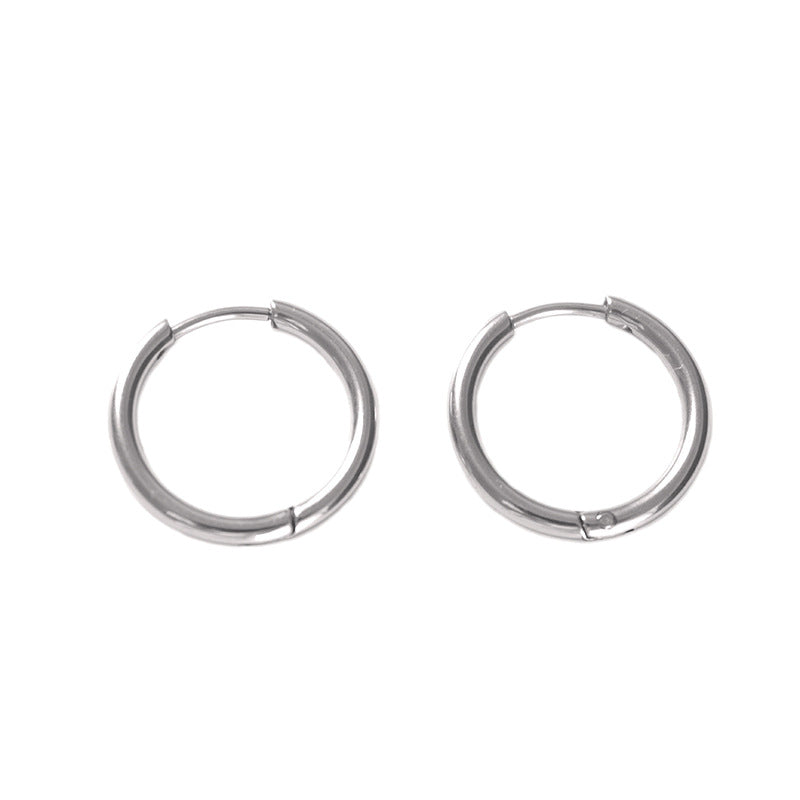 Women's & Men's Titanium Steel Ear Clip Fashion Simple Bones Personality Everyday Joker Earrings