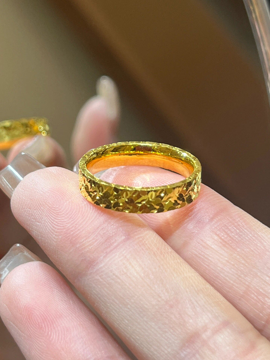 Crushed Ice Couple Fashion Years Mush Rings
