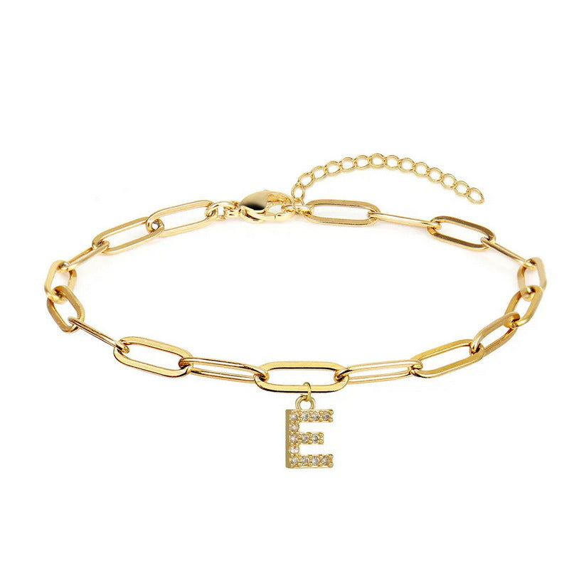 Personality Letter Elegant Fashion Diamond Alloy Bracelets