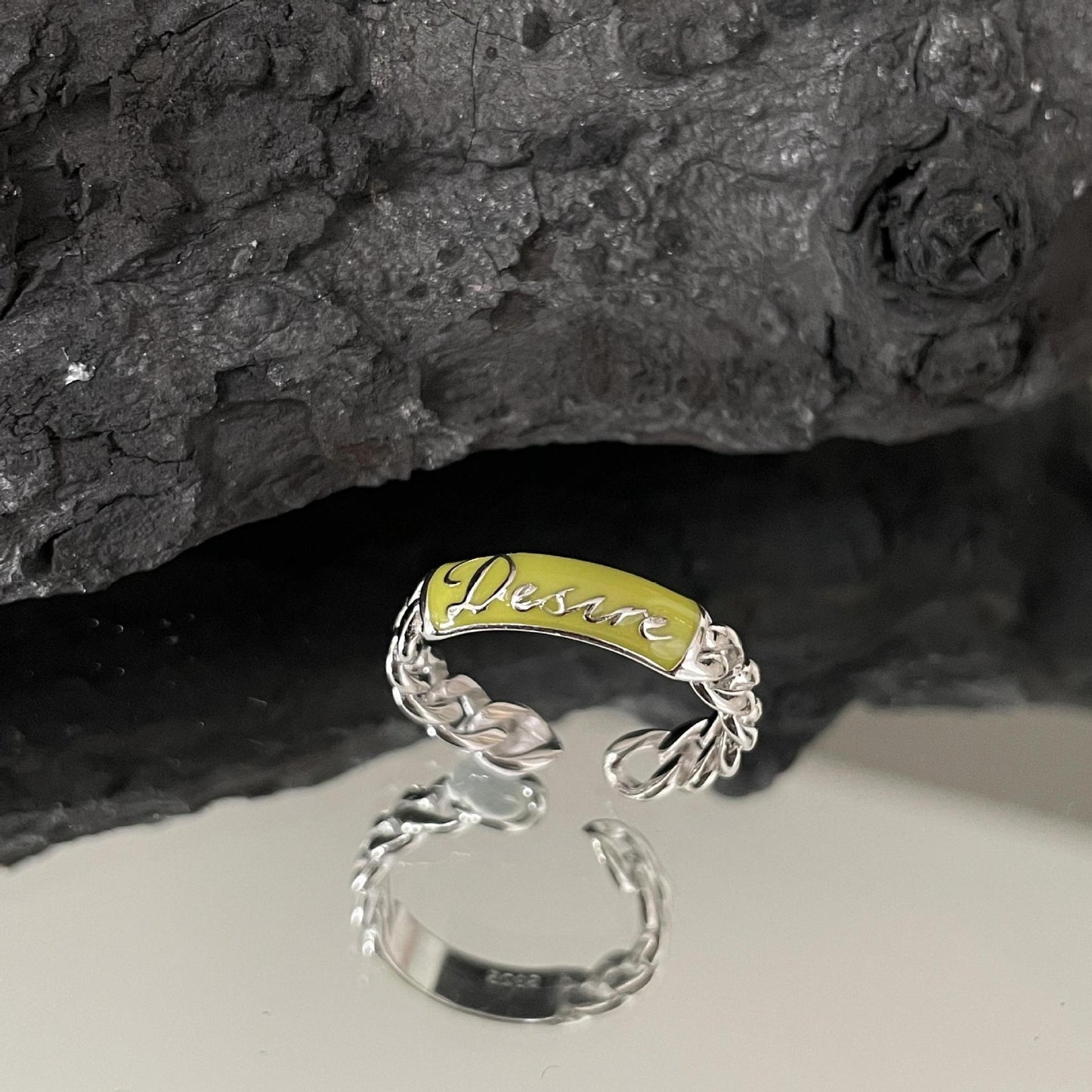 Korean Style First Line Winding Twist Open-end Temperament Rings