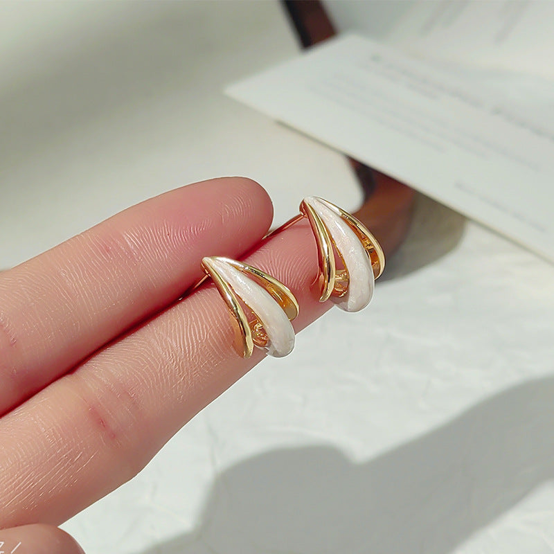 Women's Enamel Drop Glazed Light Luxury Advanced Design Sense Simple Wild Rings