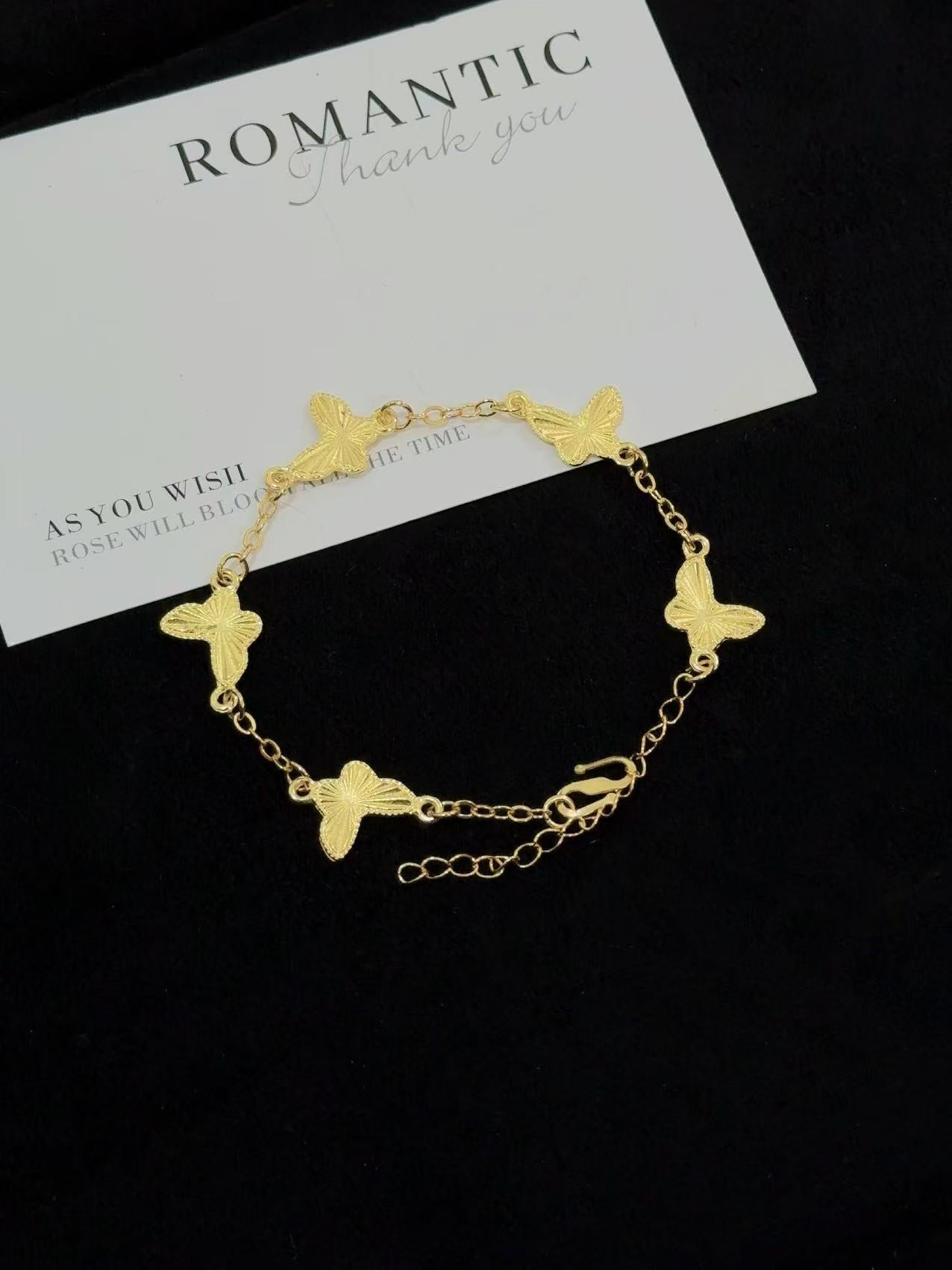 Women's Style Alluvial Gold Butterfly Light Luxury High Sense Retro Minority Necklaces