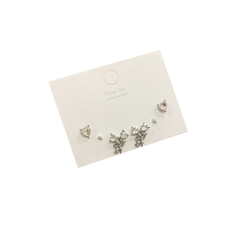 Set Exquisite Light Luxury Minority Design Earrings