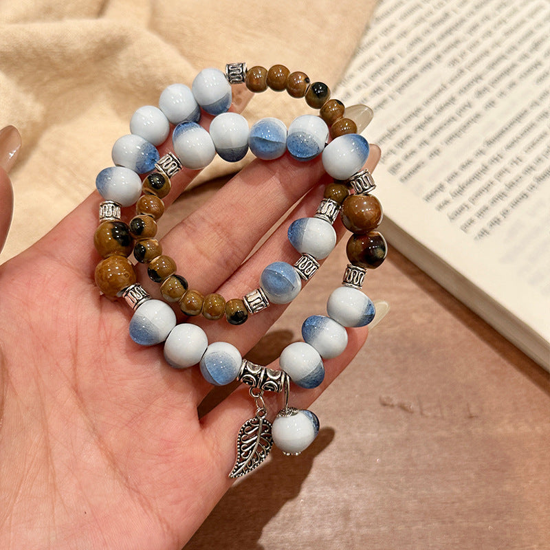 Niche Retro Chinese Beaded Handmade Stall Bracelets