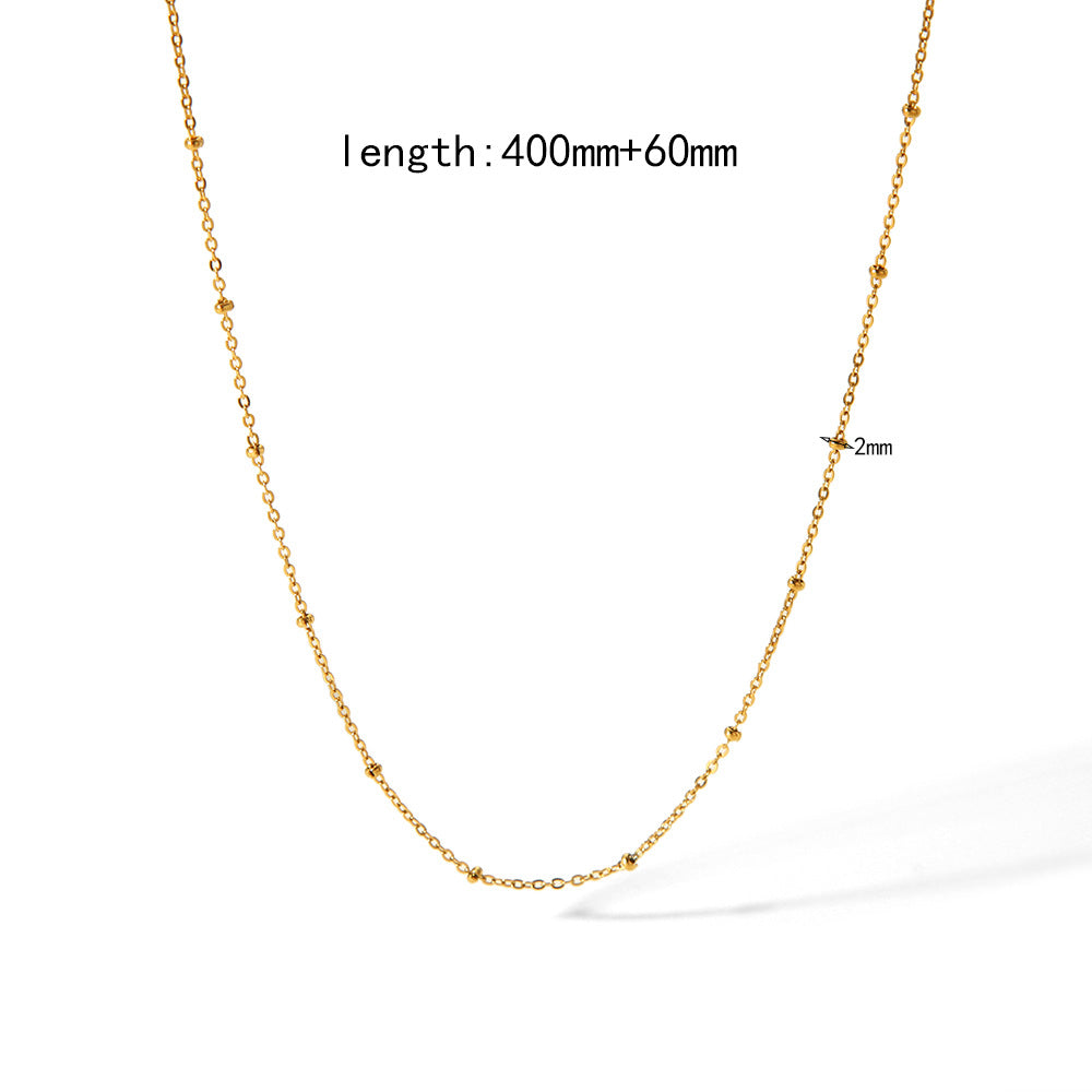 Gold Plating Chain Accessories Stainless Steel Snake Bones Necklaces