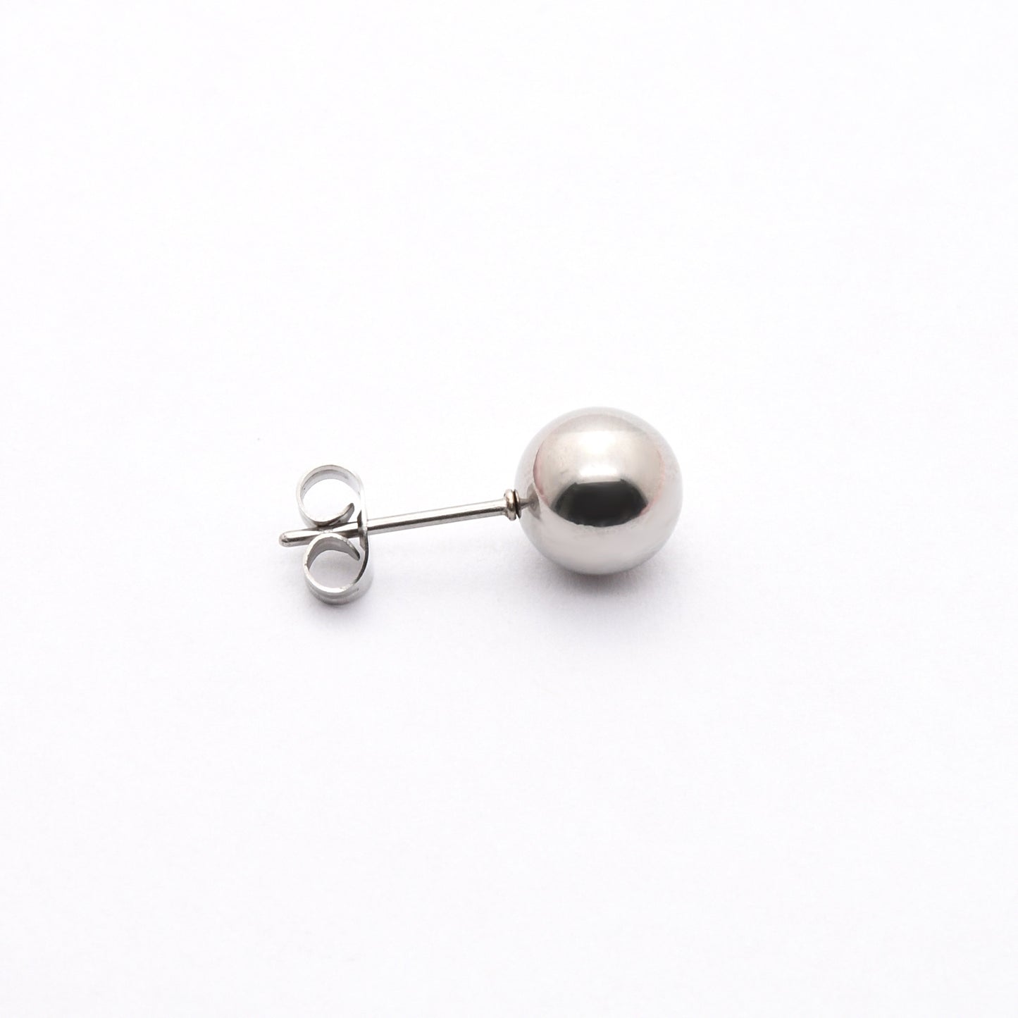 Stainless Steel Round Beads Fashion Circular Earrings