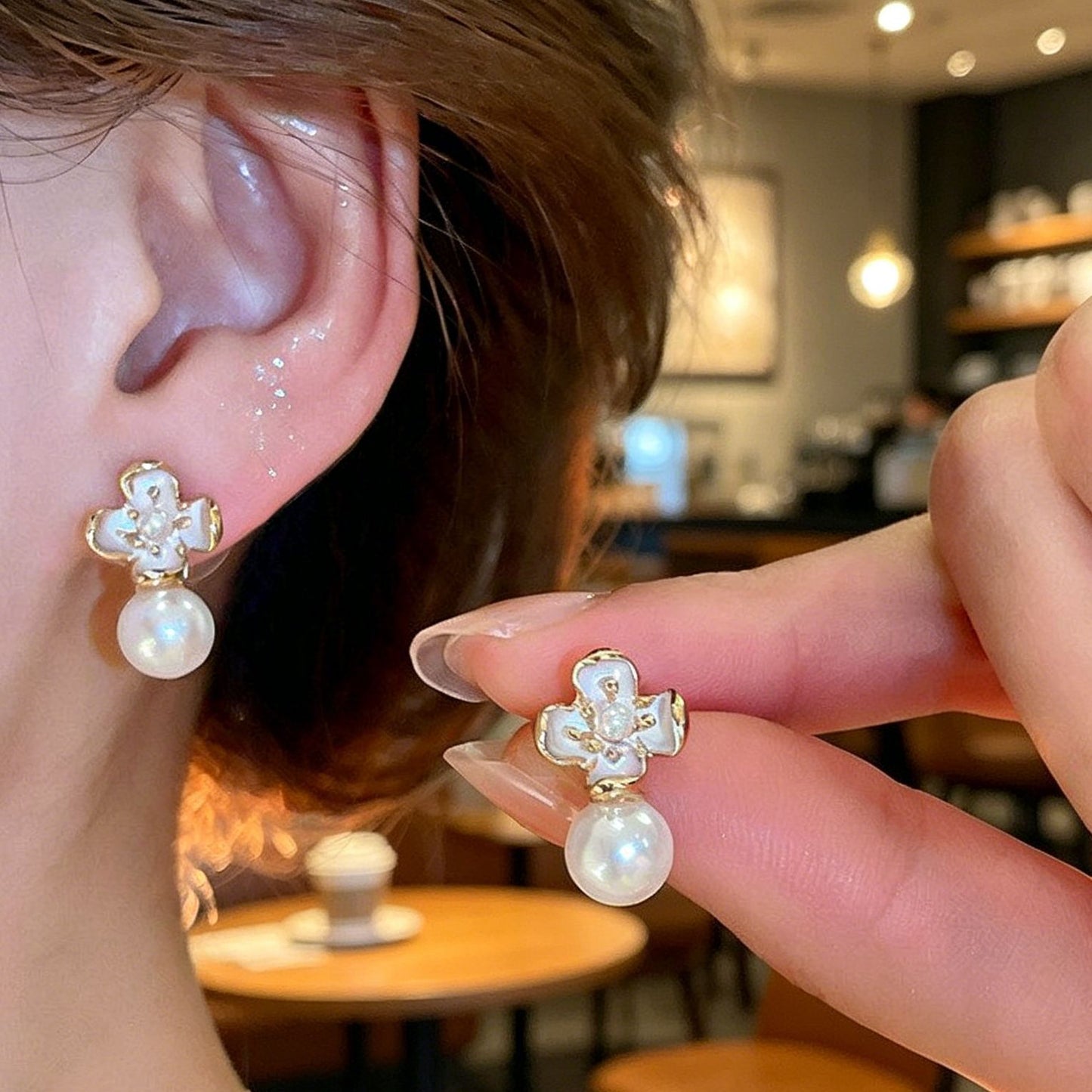 Luxury Fashion Versatile Elegant High-grade Sweet Cool Personality Earrings