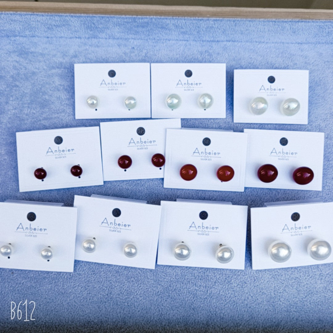Sier Needle Pearl Female Light Luxury Earrings
