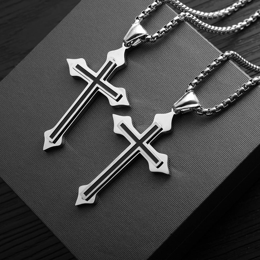 Titanium Steel Long Sweater Stainless Hip Hop Necklaces