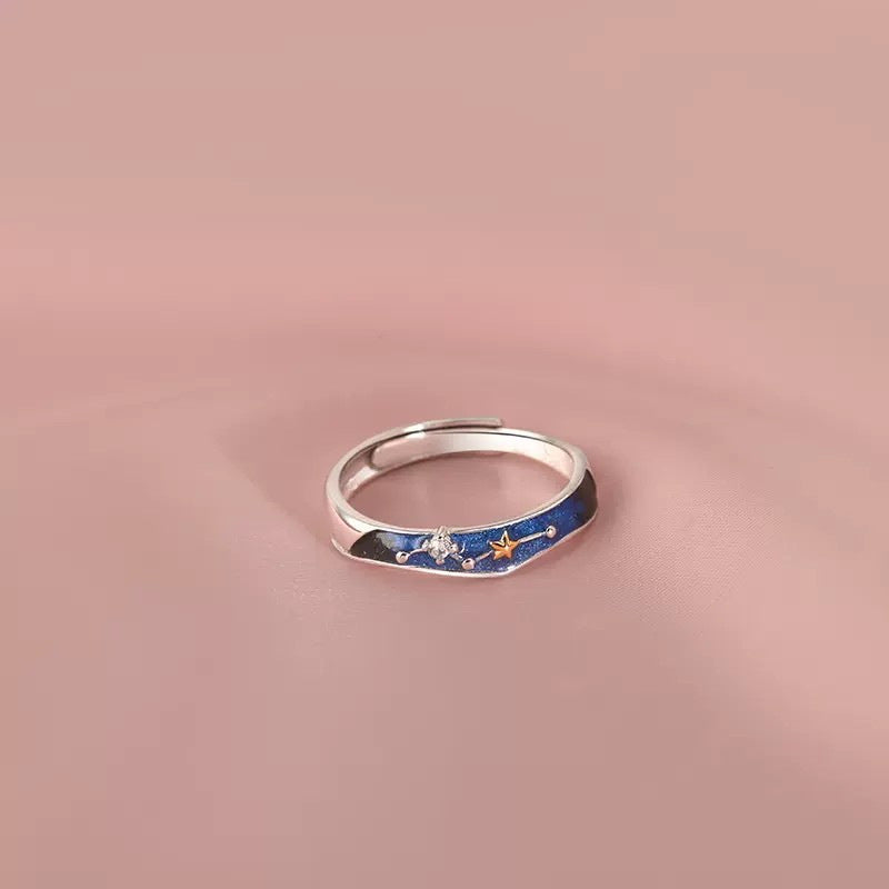 Women's & Men's One Pair Design Enamel Gift For Rings