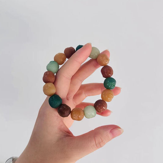 Paw Caramel Gradient Green Candy Landscape Material Bracelets