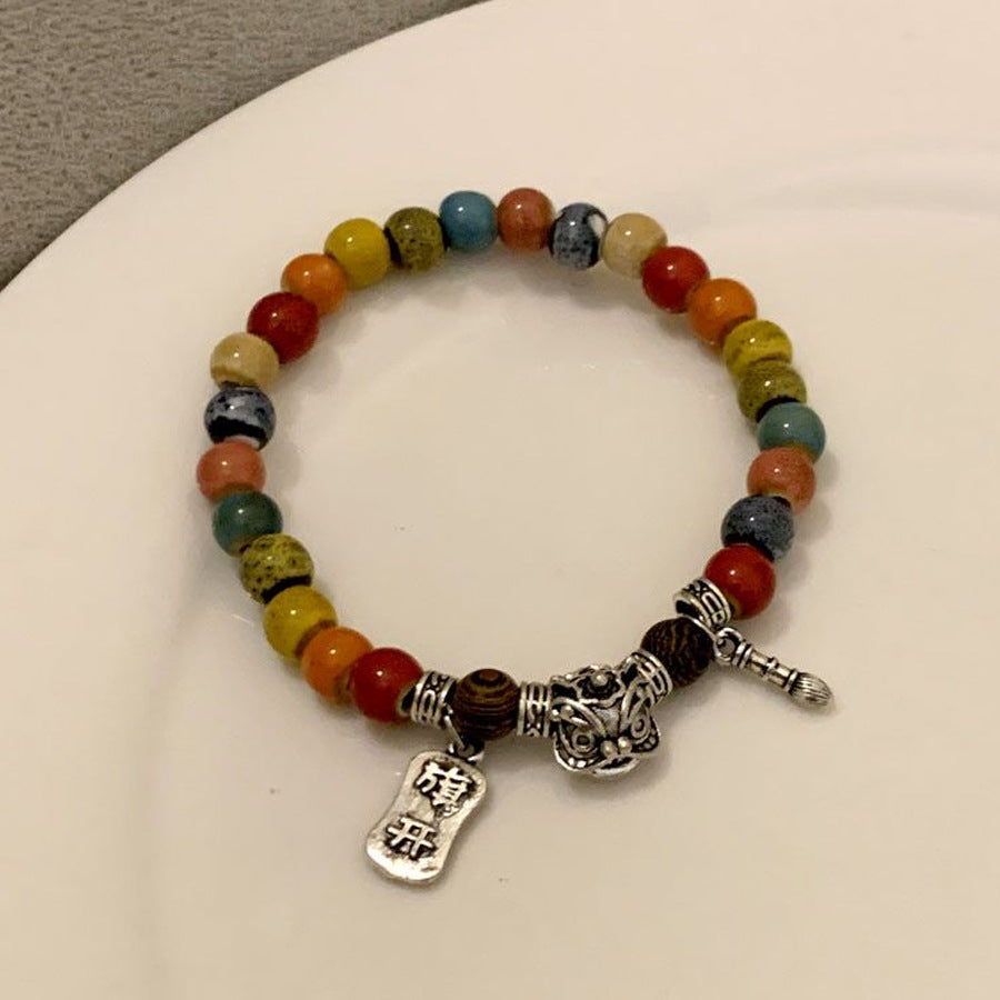 Niche Retro Chinese Beaded Handmade Stall Bracelets