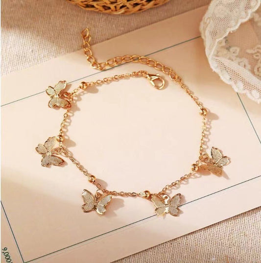 Butterfly Simple Elegant Beach Anklet Foot Bracelets