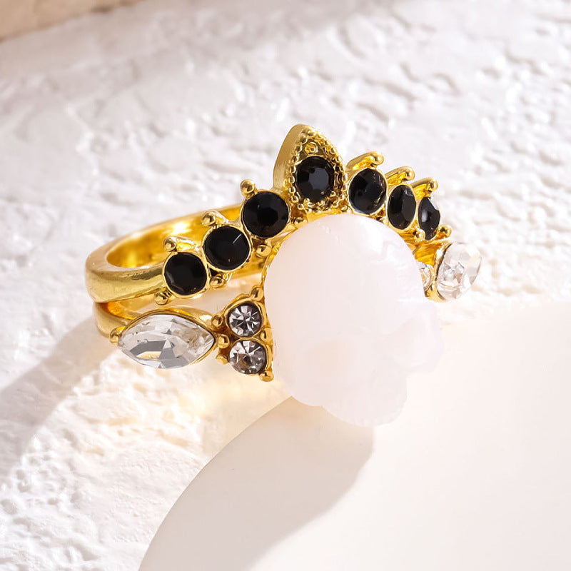 Women's Crown Skull Personality Fashion Style Ornament Rings