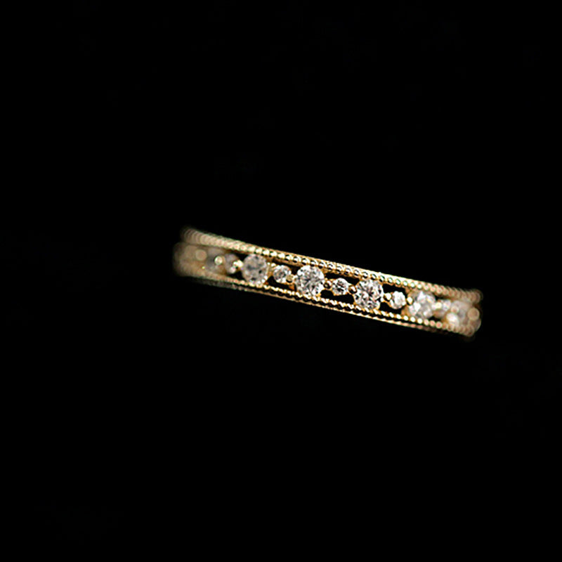 Women's Sier Korean Simple Opening Affordable Luxury Rings
