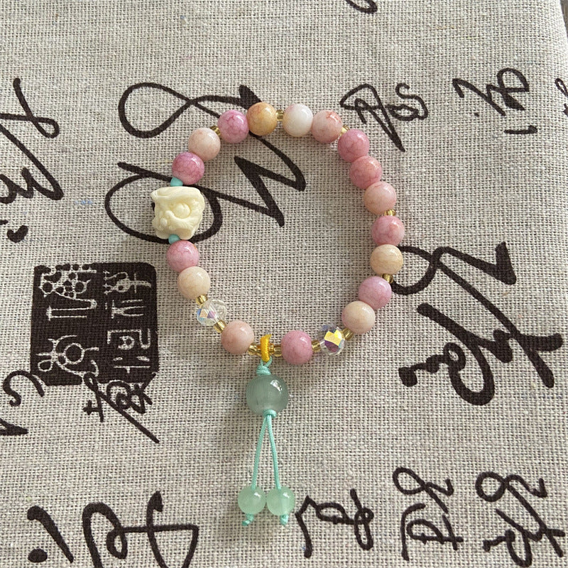 Style Beaded Elastic String Sweet Colored Bracelets