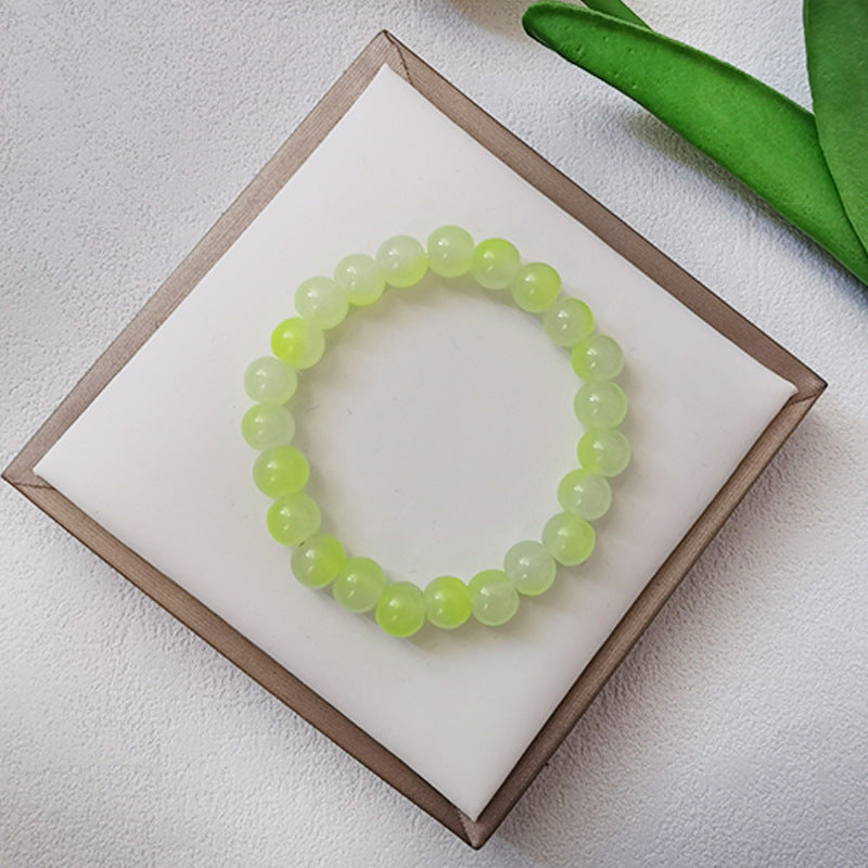 Li Gradient Ice Transparent Two-color Glass Pliable Temperament Hand Bracelets