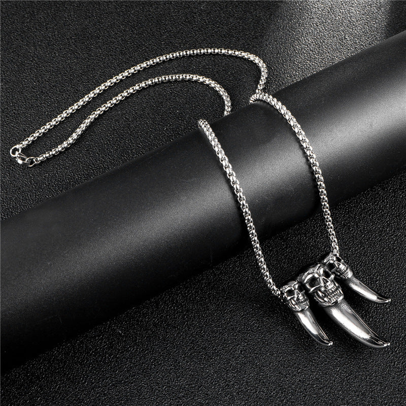 Skull Demon Mask Killer Sweater Sickle Death Stainless Necklaces
