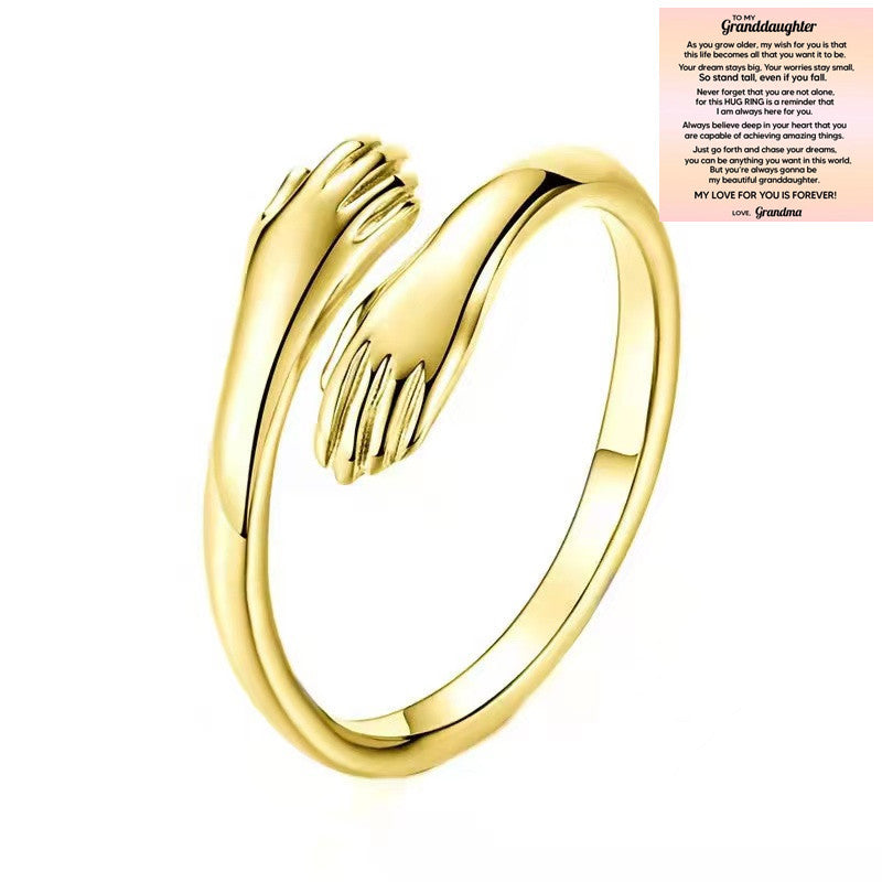Hug Couple Refers To Korean Jane Rings