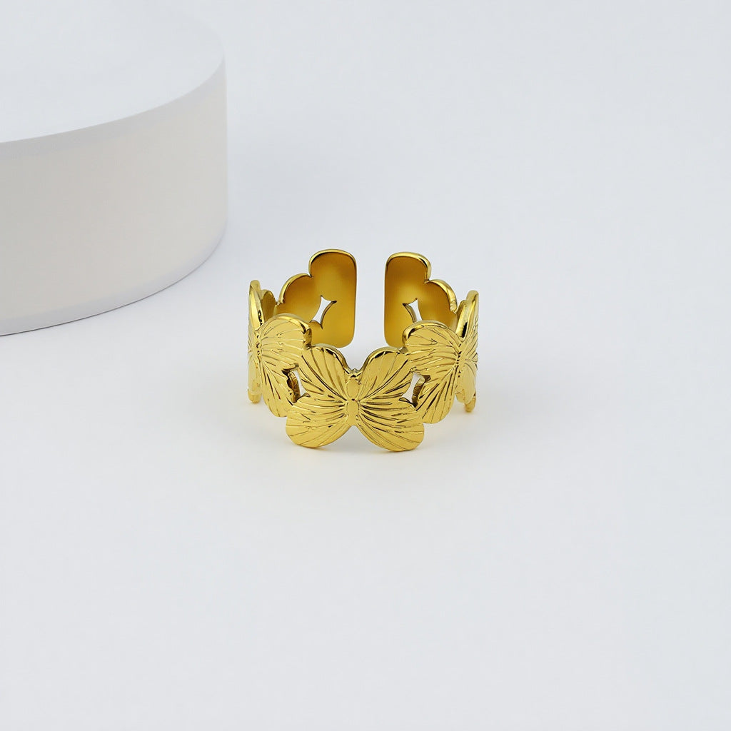 Women's Butterfly Opening Adjustable Personalized Creative Design Sense Ring