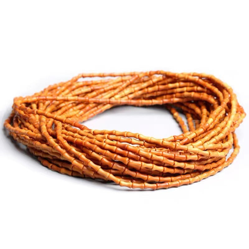 Olive Nut Small Bamboo Spacer Beads Pcs Stone Bracelets