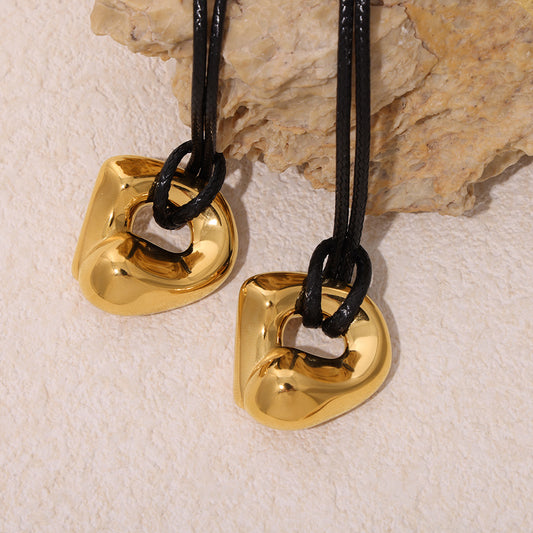 Titanium Steel Material Plated With Real Necklaces