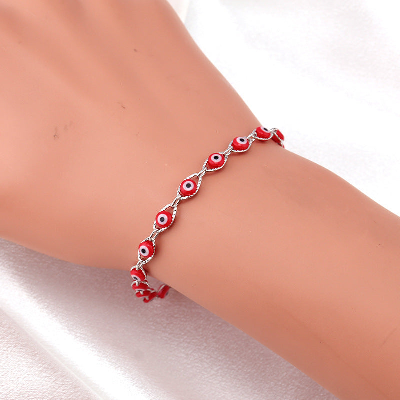 Design Simple Assorted Color Devil's Eye Bracelets