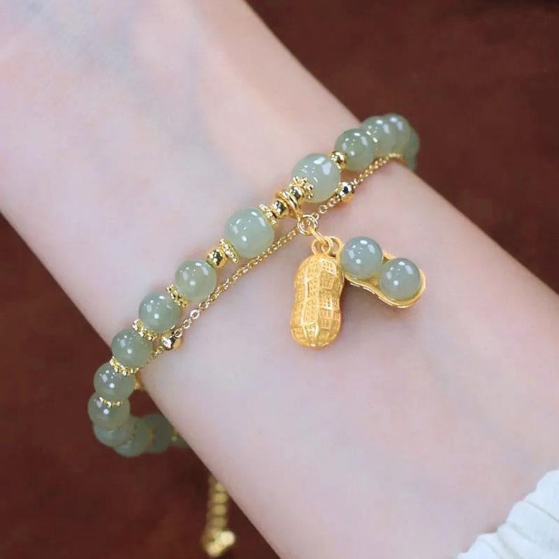 Women's Jade Hare Design Good-looking Girlfriends Antique Bracelets
