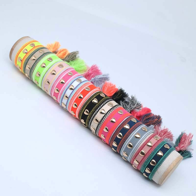 Letter Popular Hand-woven Wrist Strap Embroidered Bracelets