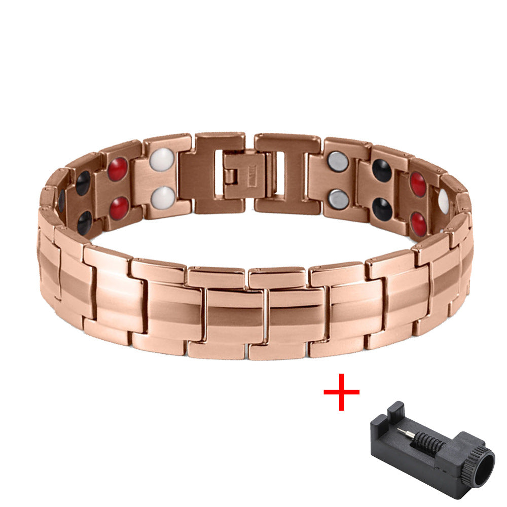 Men's Fashion Detachable Magnet Alloy Electroplated Bracelets