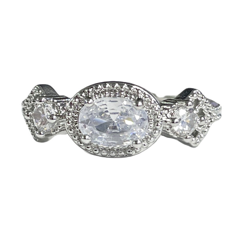 Women's Crown Bow Stylish Opening Cold Style Rings