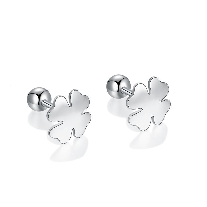 Pure Ear Korean Style Niche Screw Sleeping No Earrings