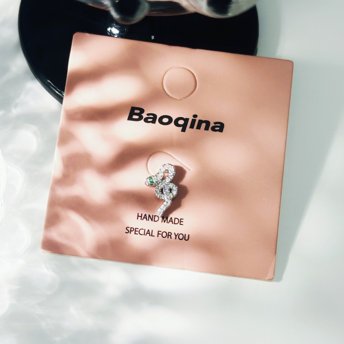 Titanium Steel Niche Super Flash Ear Bone Pin Small Earrings