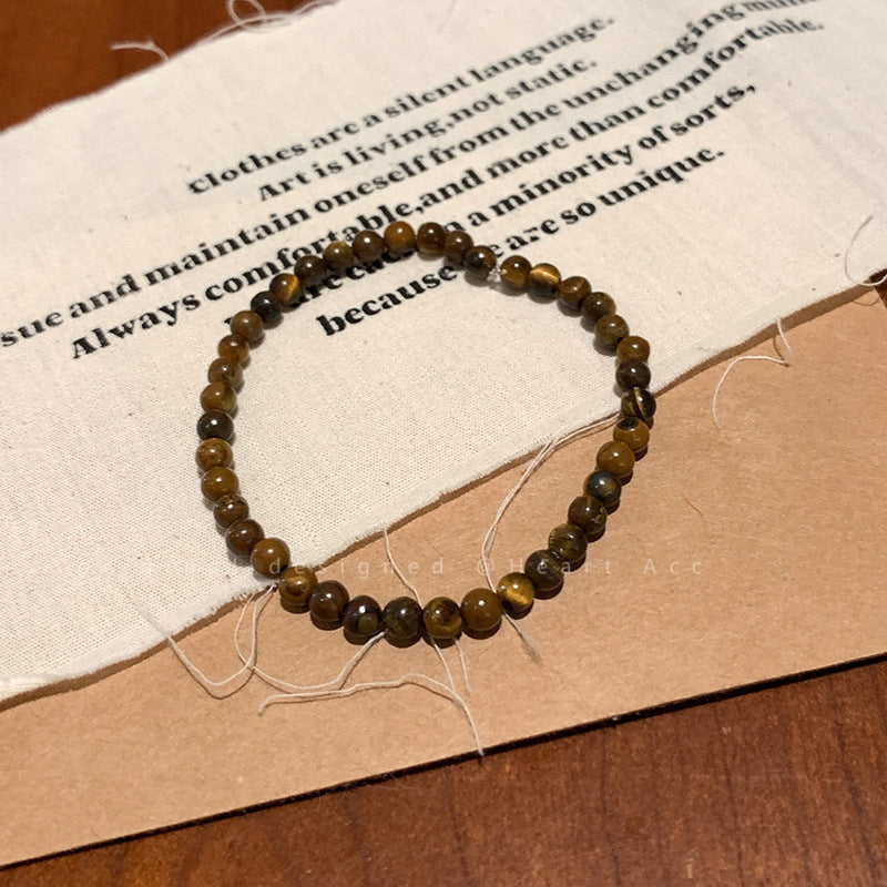 Women's Chinese Style Tigereye Beaded Light Luxury Premium Design Bracelets