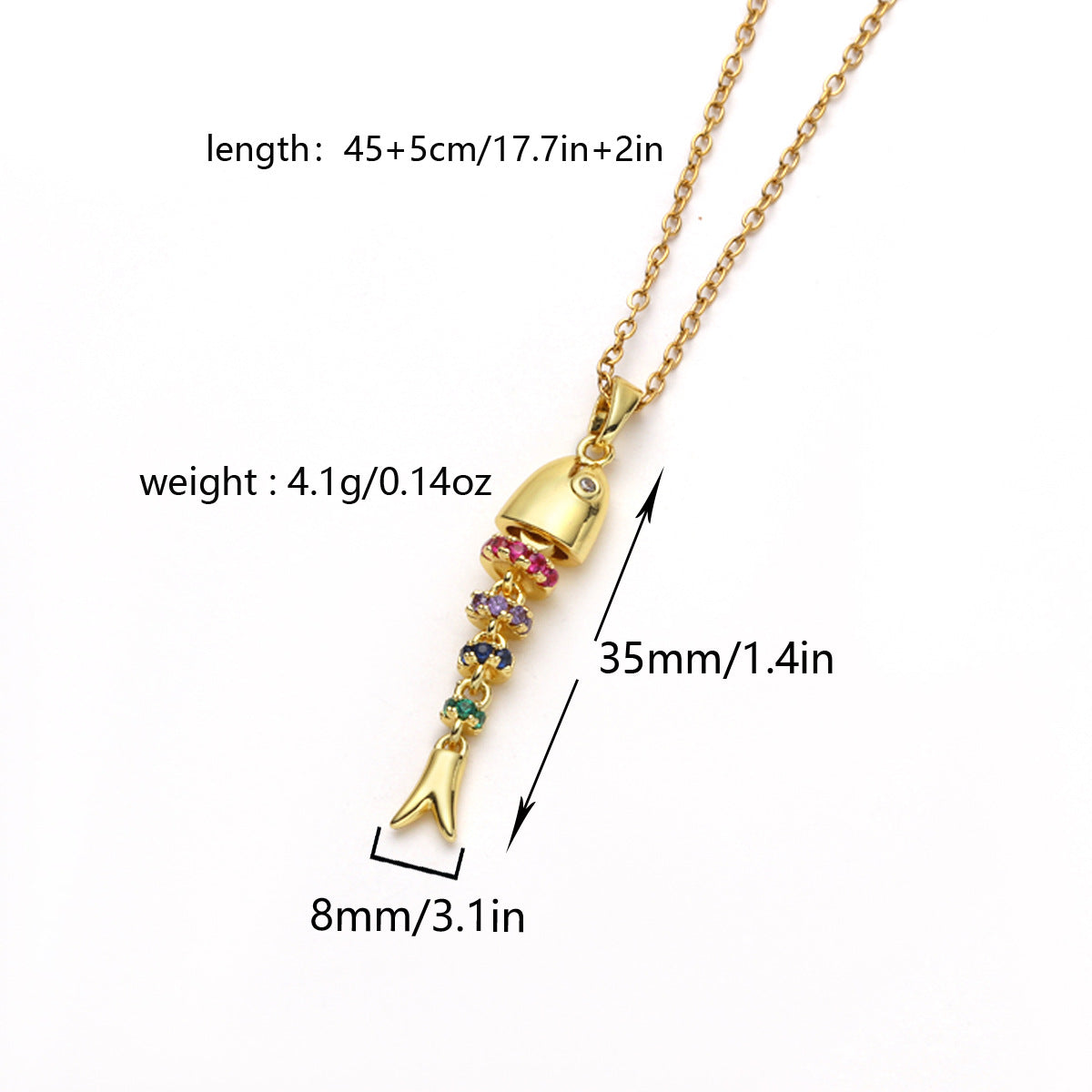 Simple Fashion Fish-shaped Exquisite Light Luxury Stainless Necklaces