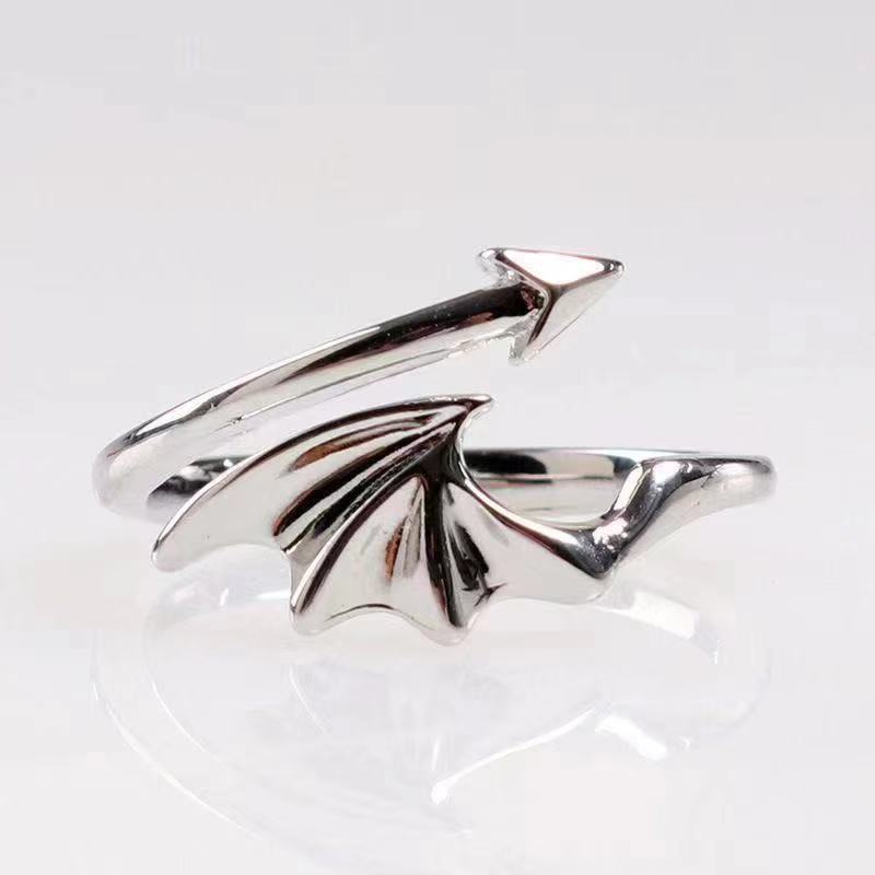 Female Simple Retro Style Good Luck Rings