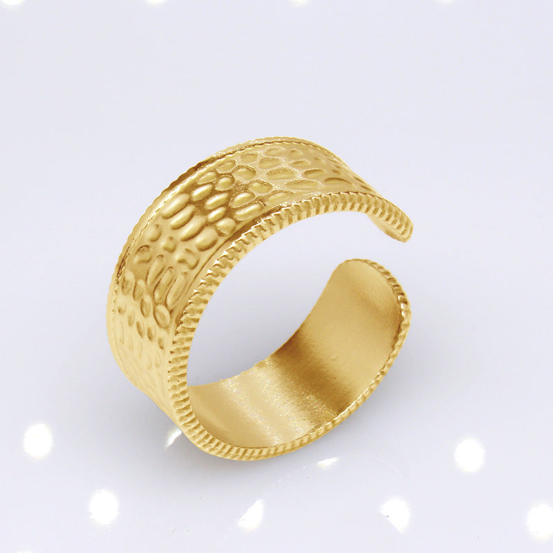Women's & Men's Open Stainless Steel Type Adjustable Geometric Rings