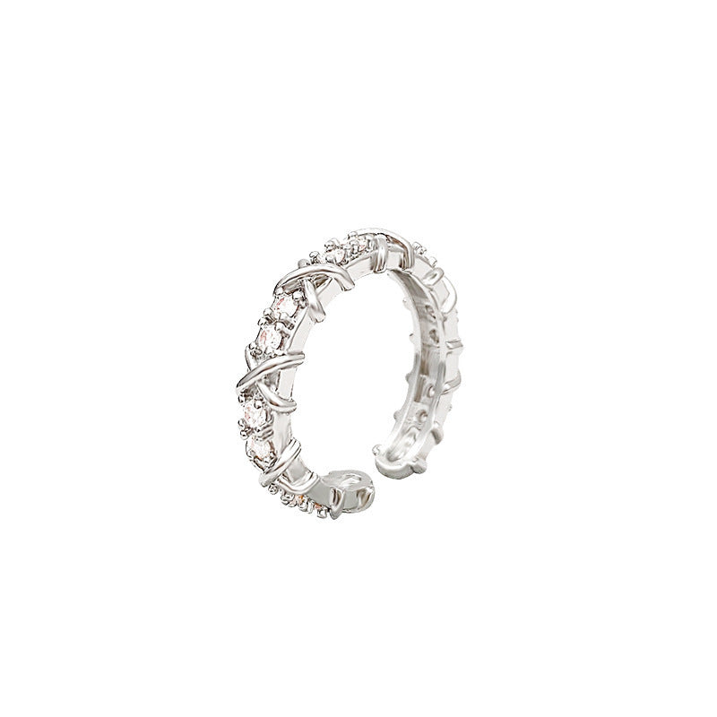 Wave Sier Cold Wind Index Finger Rings
