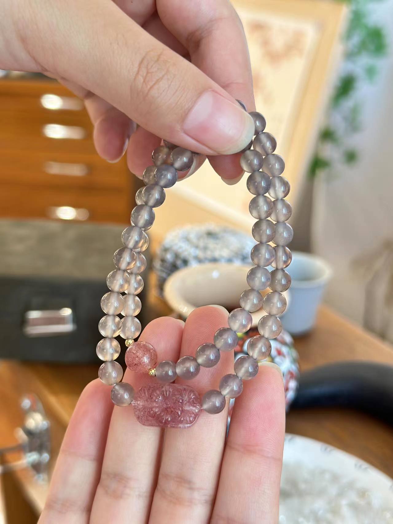 Agate National Style Design Fluorite Live Bracelets