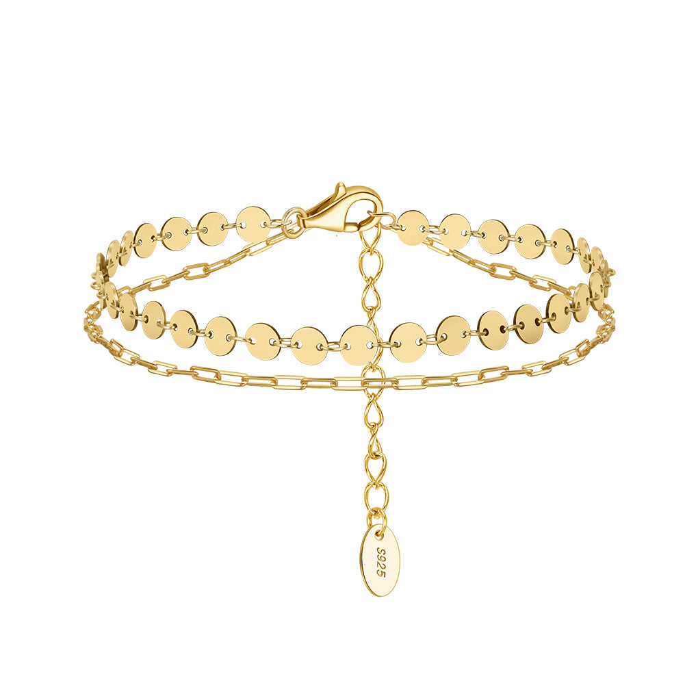 Chain Clip Double Layer Twin Minority Bracelets