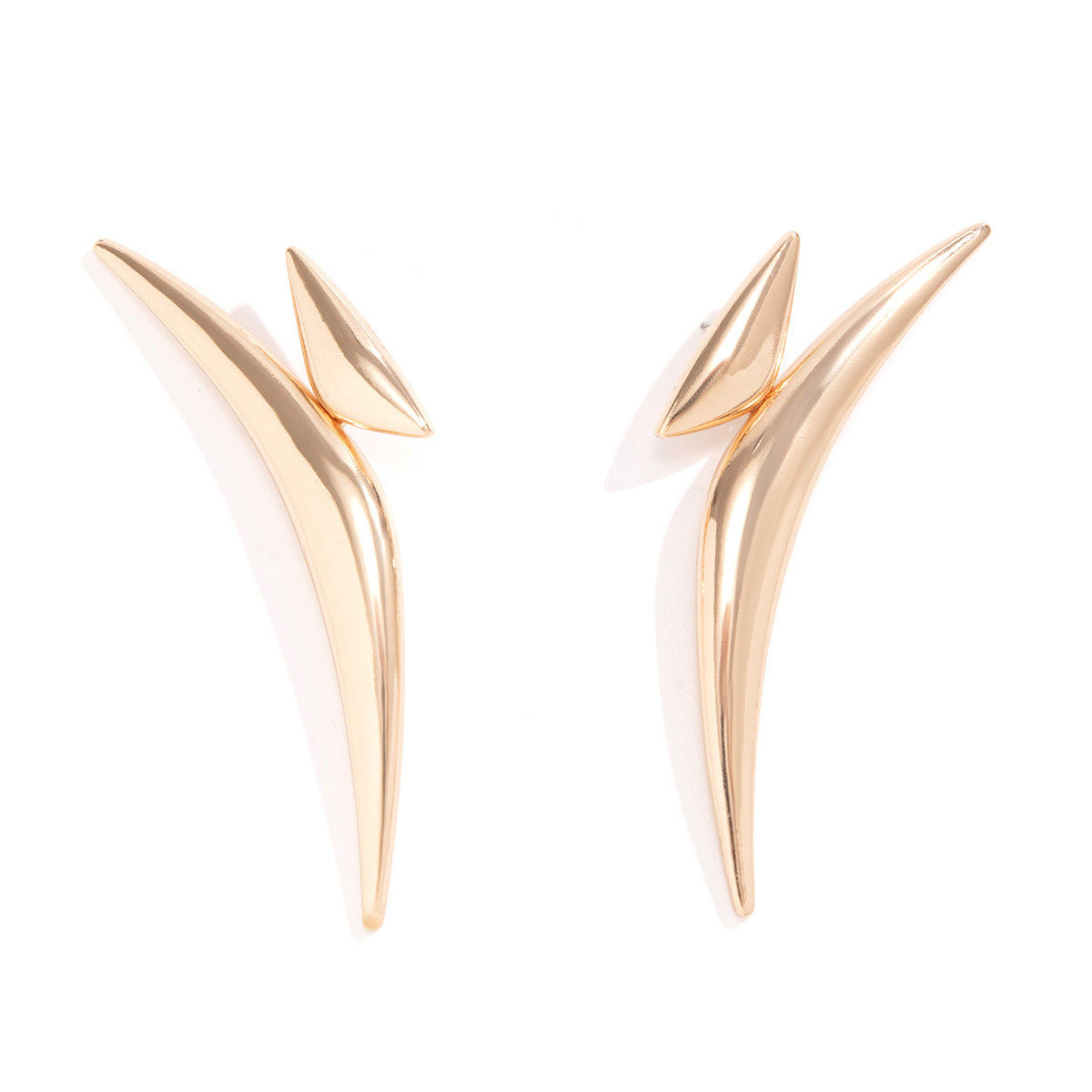 Accessories High-grade Simple Design Pointed Exaggerated Earrings