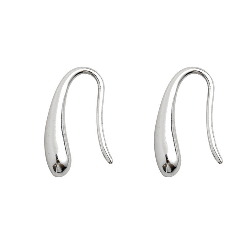Women's Sier Water Drops Petite Retro Fashion Personalized Beautiful Ear Stud Earrings