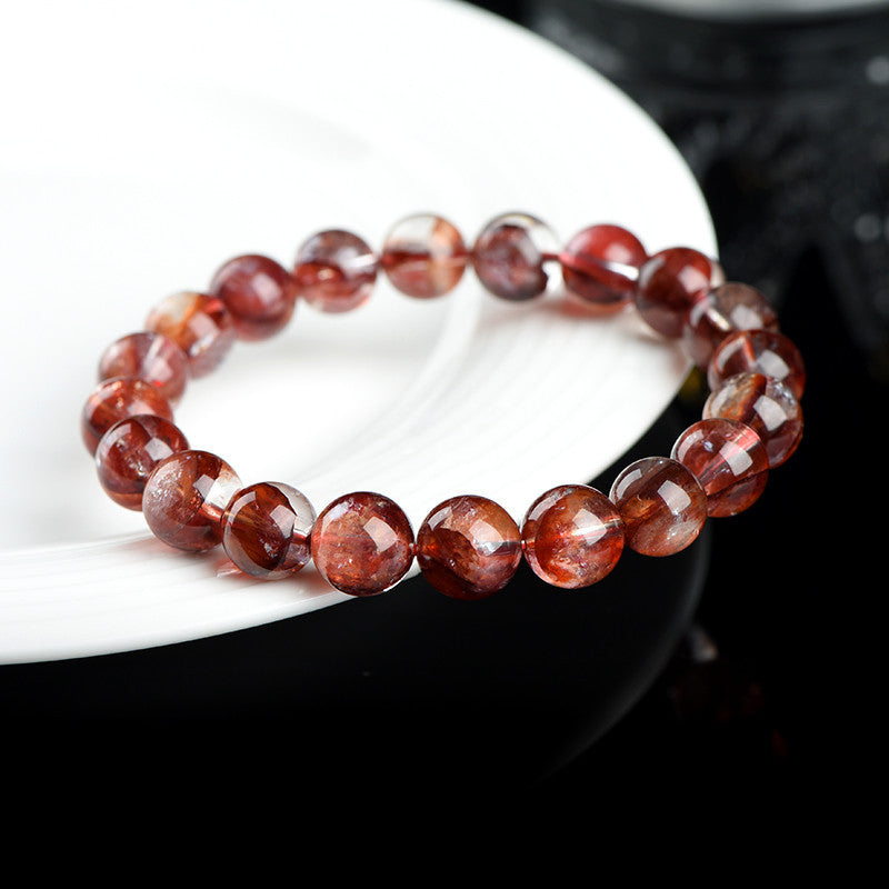 Natural Cow Blood Red Sealant Flower Flame Anomaly Original Bracelets