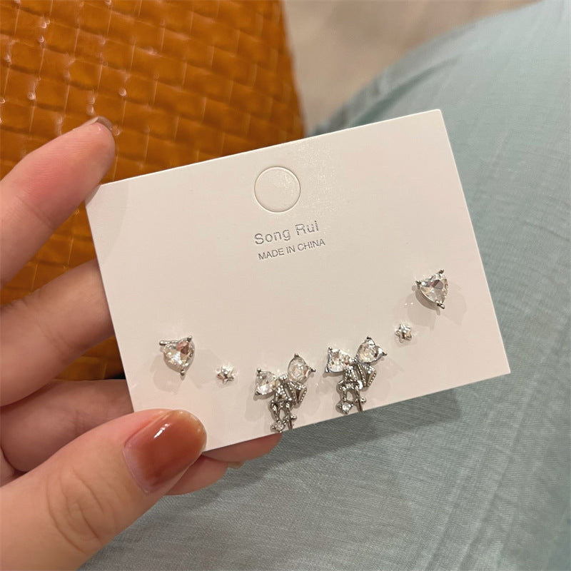 Set Exquisite Light Luxury Minority Design Earrings