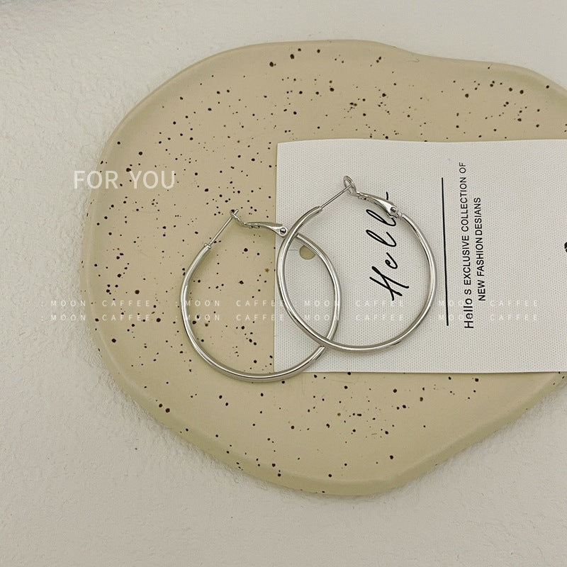 Time Cold Wind Simple Basic Style Earrings